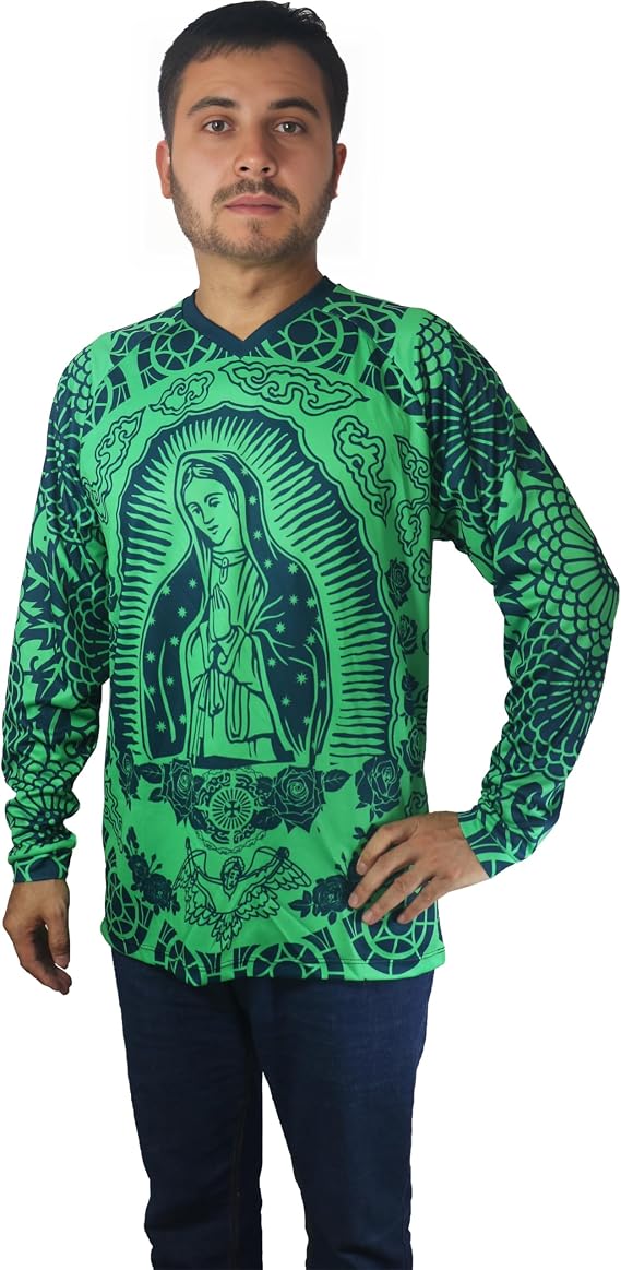 MX Cycling Jersey Motorcycle Church Jesus Maria Motocross Mountain Race Moto Bike Downhill Shirt MTB Off Road BMX Ride Top