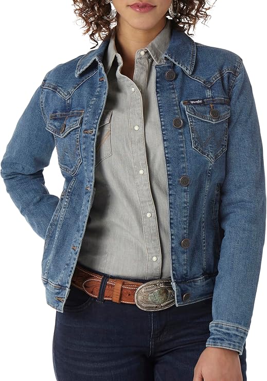 Wrangler Women's Dark Wash Denim Jacket