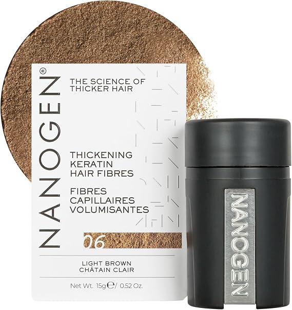 Nanogen Hair Fibres Light Brown, Root Touch Up, 15g