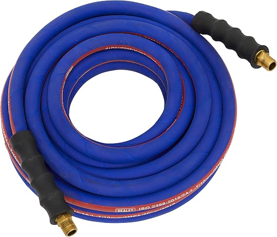 Air Hose 15m x 10mm with 1/4''BSP Unions Extra-Heavy-Duty