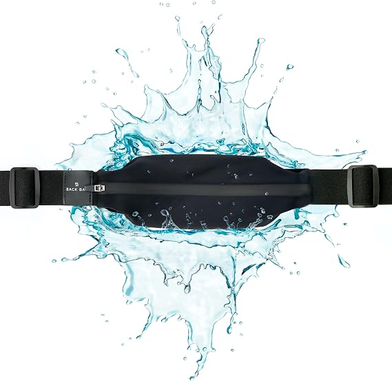 No-Bounce Slim & Secure Running Belt, Fits ALL Phones, Keys, Cards, Gels