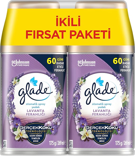 Glade Lavender 2-Piece Replacement Automatic Spray (2 x 269 mL)