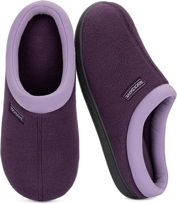 RockDove Women's Polar Fleece Two-Tone House Slipper