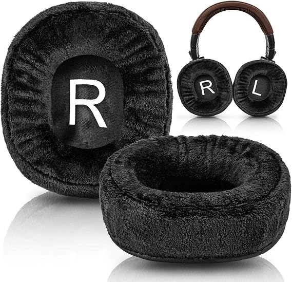 Arctis Earcushions - Velour Earpads Compatible with Arctis 7/5/3/1, Pro, 9X, 7X, 7P, G PRO X, RIG 800 Series, BlackShark V2 X, ATH M50X, M40X, MDR-7506 Headphones
