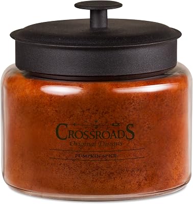 Crossroads Pumpkin Spice Scented 4-Wick Candle, 64 Ounce