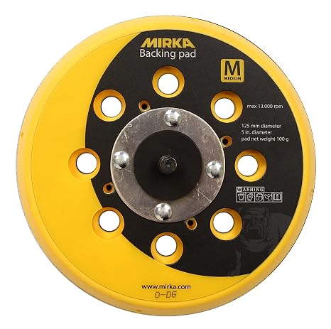 Mirka Backup/Backing Pad 5 Inch 28-Hole Medium Hardness for DEROS 550CV