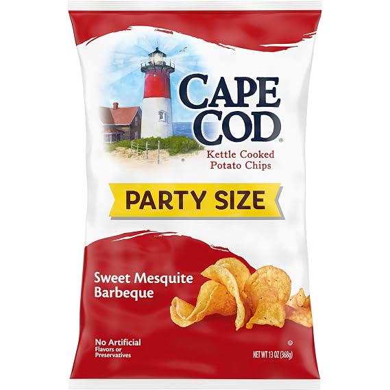 Cape Cod Potato Chips, Sweet Mesquite Barbeque Kettle Chips, 13 Oz