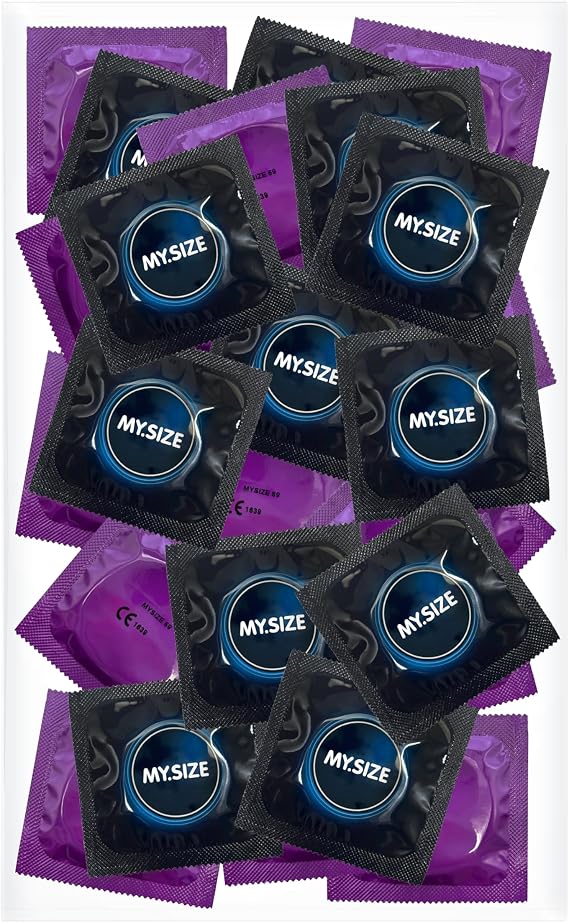 MY.SIZE 69 mm Condoms – Pouch 25 Pieces – Extra Large Condoms for Perfect fit & Optimal Safety – Thin, Transparent, dermatologically Tested, Comfortable