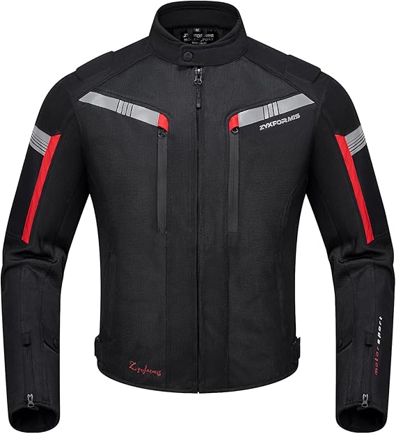 Summer Motorcycle Riding Jacket for Men with CE Armor