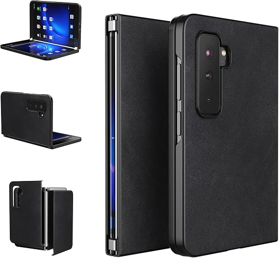 Feitenn for Microsoft Surface Duo 2 Case,Flexible Slim Protective Case for Microsoft Surface Duo 2 2nd 2021 (Black)