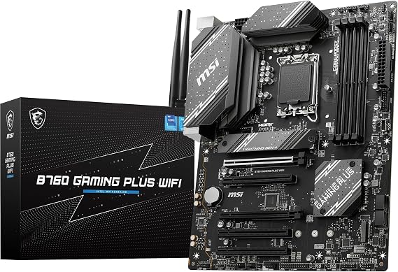 MSI B760 Gaming Plus WiFiマザーボード LGA 1700/4xDDR5/HDMI/DisplayPort/M.2/USB 3.2。
