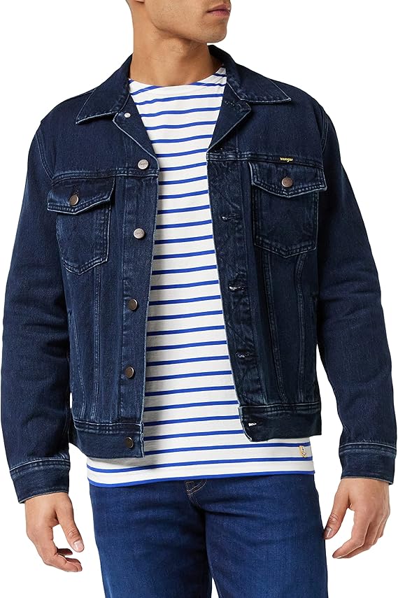 Wrangler - Mens Jacket - Casual Fit - Authentic Jacket - Coalblue Stone