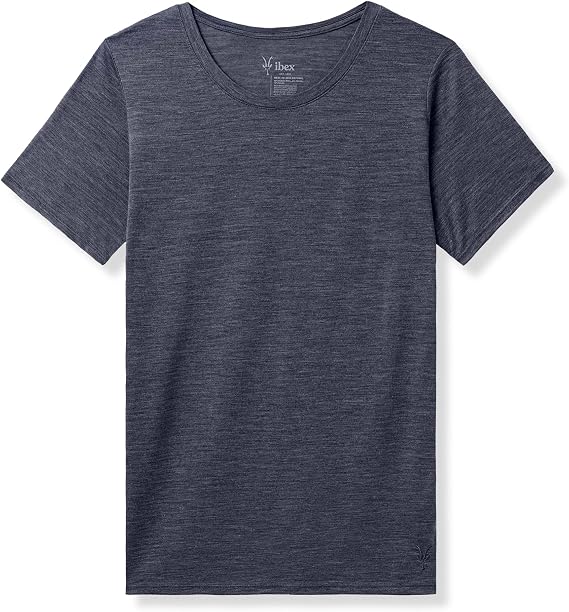 IBEX Merino Wool Paradox Short Sleeve Crew Neck T-Shirt for Women | Lightweight & Breathable Solid Regular Fit Women's Top