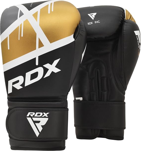RDX Boxing Gloves EGO for Men, Women & Kids | Maya Hide Leather Sparring Gloves for Muay Thai,Kickboxing & MMA | Ventilated Palm, Long Wrist Support,Training & Punching Bag Workout,4 6 8 10 12 14 16oz