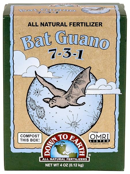 Down To Earth All Natural Fertilizers Organic Bat Guano - 7-3-1, 0.25 lb