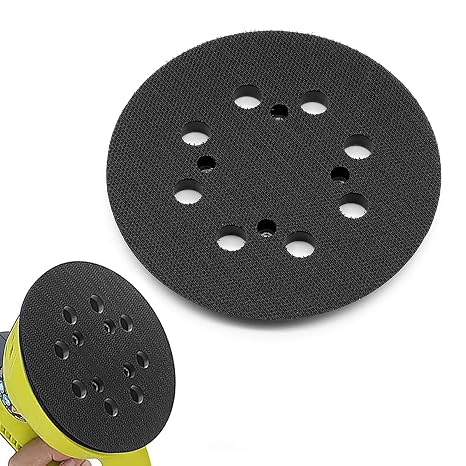 Taokyid 5 Inch 8 Hole Hook and Loop Replacement Sander Pad for Ryobi RS290 RS280, Ridgid R2600 R2601, Craftsman 315.112170, Ryobi RS290