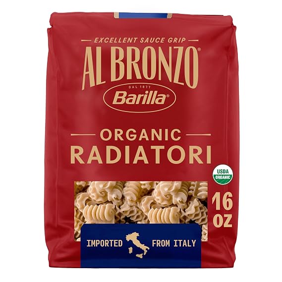 Al Bronzo Barilla Organic Radiatori Pasta, Imported from Italy, 16oz