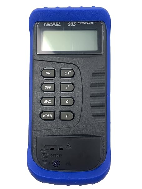 DTM-305 Digital Single Input Thermocouple Thermometer with Type k thermocouple Probe (TPK-01)