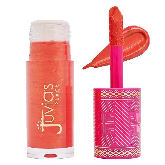 Juvia's Place Blushed Liquid BlushLighter - Marigold Glow - Liquid Blush for Cheeks with Luminous Glow, Long-Wearing, Buildable & Highly-Pigmented Makeup, Easy to Blend