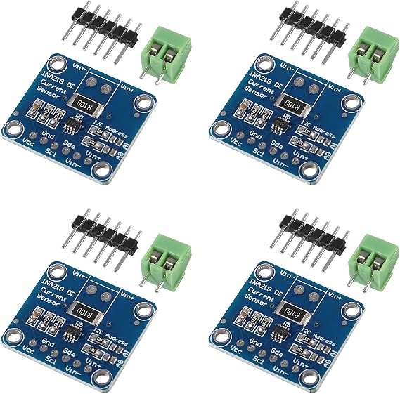 4Pcs INA219 I2C Bi-Directional DC Current Power Supply Sensor Breakout Board Module I2C IIC Interface