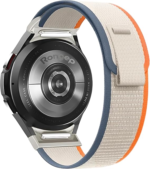 New Generation Connection Travel Loop 20mm Cord Compatible with Rongep Samsung Galaxy Watch 7 Cord for 7/6/5/4 Series (40mm/44mm) Watch 6/4 Classic (47/43/42mm) Watch 5 Pro Compatible