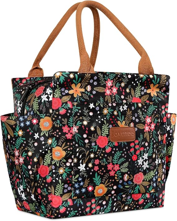 Joymee Insulated Lunch Bag For Women Reusable Leakproof - Multi-Floral