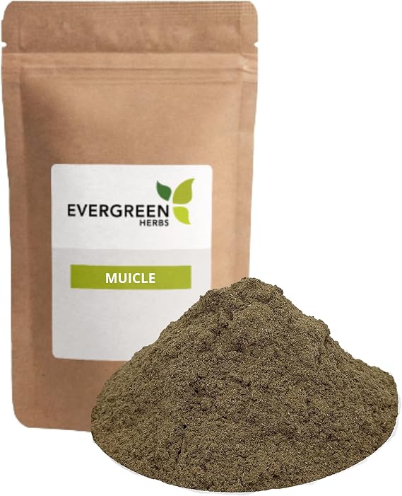 Evergreen Herbs Muicle Powder - 8 oz Resealable Pouch, Mexican Honeysuckle Plant Powder for Tea, Decoctions or Tinctures, Traditional Botanical Herb for