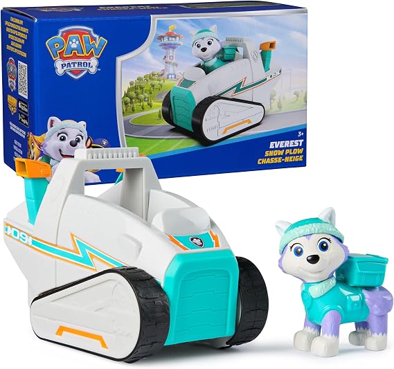 Paw Patrol, Everests Snow Plow, Toy Vehicle with Collectible Action Figure, Sustainably Minded Kids Toys for Boys & Girls Ages 3 and Up
