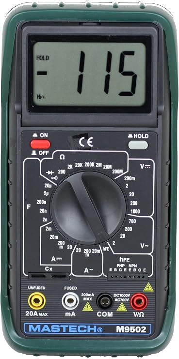 M9502 AC/DC 31-range 20A Digital Multimeter with adjustable LCD Display