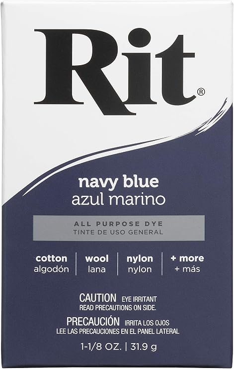 Rit Dye 3-30 Powdered Fabric Dye, Navy Blue