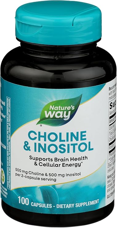 Natures Way, Choline Inosit 500mg, 100 Capsules