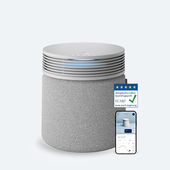 BLUEAIR Blue Signature Air Purifier for Large Rooms - Quiet & Smart up to 154 m² HEPA Silent Technology Removes Allergens Pet Hair Smoke Dust & Mould