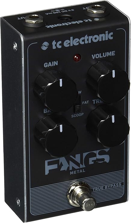 TC Electronic FANGS METAL DISTORTION Ultra-Thick, High Gain Distortion with Super Tight Response