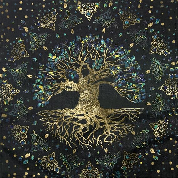 Tarot para Tarot Alfombra Tarot arbol la vida, Papel Tarot, astrologia, tarjetas adivinacion, tapiz, accesorios Tarot brujeria, decoracion del hogar, 23.62x23.62in