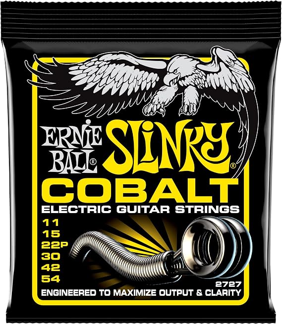 Ernie Ball Beefy Slinky Cobalt Electric Guitar Strings, 11-54 Gauge (P02727)