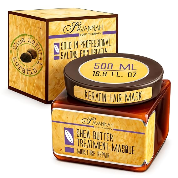 Shea Butter Hair Mask with Keratin for Deep Conditioning