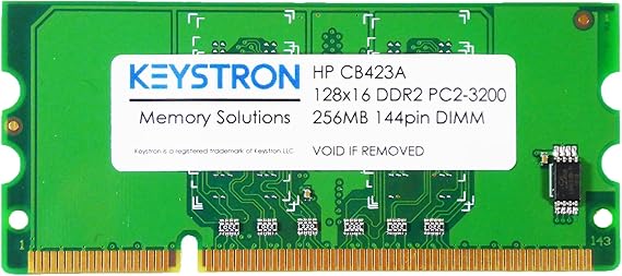CB423A 256MB DDR2 144-pin DIMM Printer Memory for HP LaserJet CM2320nf CP1515n CP1518ni CP2025n CP2025dn CP2025x CP5225x CP5225dn Laser Jet Pro CP1525NW...