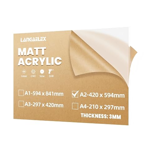 A2 3mm Frosted Cast Acrylic Sheet for Wedding Sign