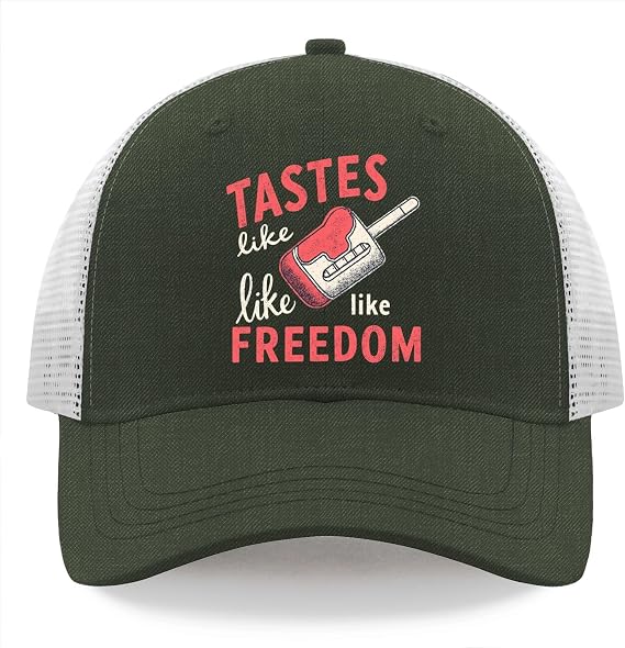 Tastes Like Freedom Popsicle Hat Trucker Hat Men Dad Hat Funny Birthday Gifts
