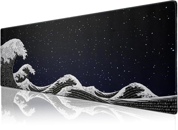 Klasse Pro - 10 Different Models Stitched Edge 90x40 cm Player Gaming Mouse Pad (Kanagawa Stars, 90x40 cm)