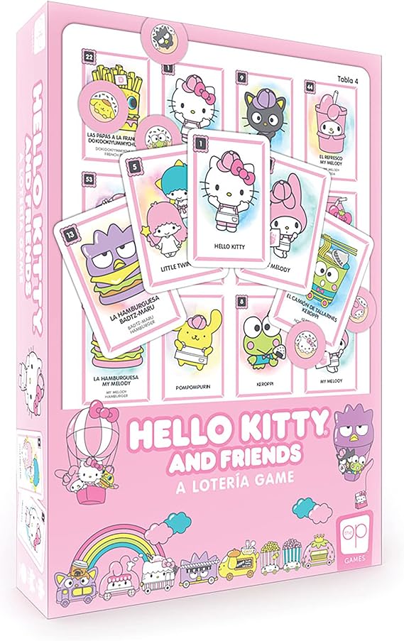 Hello Kitty Loteria Game - Custom Bingo Style Inspired by Spanish Words & Mexican Culture