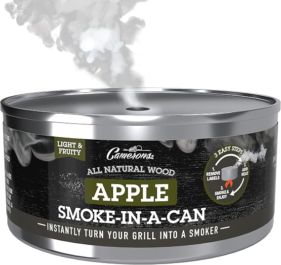 Camerons Smoke in a Can, Portable Wood Pellet Smoker Box, Apple, 1 Pack