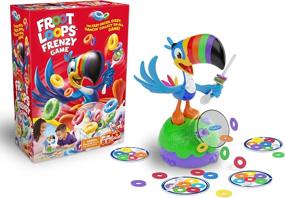 Goliath Froot Loop Frenzy - Skill & Action Game - The Fast-Paced, Dizzy, Dancin' Collect 'Em All Game! Ages 6 and Up, 2-4 Players