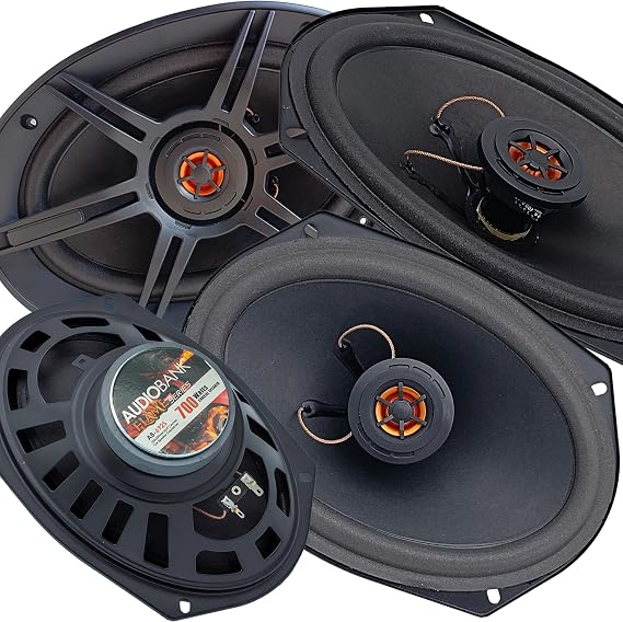 Audiobank AB692S 6x9 Inches 700 Watt Max Power 2-Way Car Audio Stereo Coaxial Speaker (1 Pair) - 2 Speakers