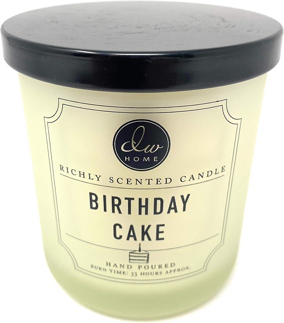 DW Home Medium Single Wick Candle, Birthday Cake