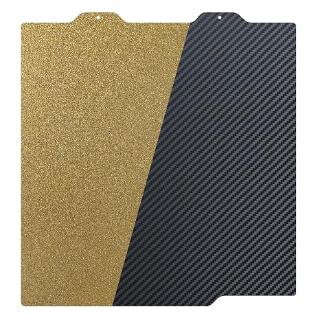 Textured PEI & Smooth PET (Carbon Fiber Pattern) Hot Bed Plate Flexible Print Bed Compatible with Bambu Lab A1 mini