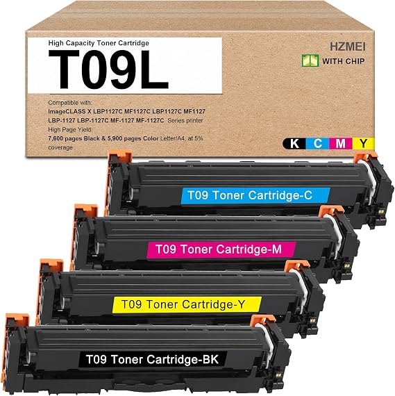 EVEINK Extra High Capacity T09L T09 Toner Cartridges with New Chip