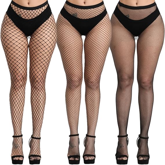 Fishnet Stockings for Women's High Waist Fishnet Tights Pantyhose