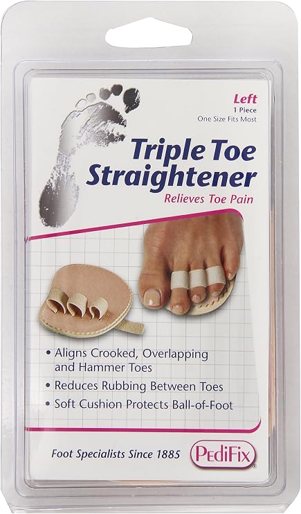 PediFix Triple Toe Straightener, Left Foot