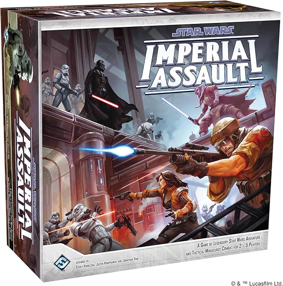 Asmodee Star Wars Imperial Assault Core Set - Epic Sci-Fi Miniatures Strategy Game of Rebel Resistance vs. Imperial Forces, Ages 14+, 1-5 Players, 1-2 Hour Playtime